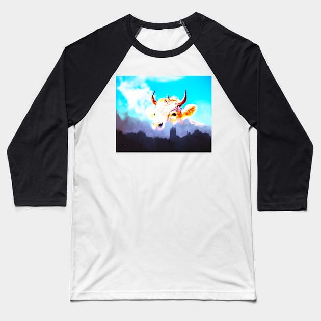 Moo Baseball T-Shirt by L'Appel du Vide Designs by Danielle Canonico